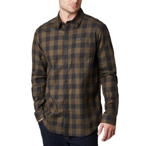 Columbia Mens Vapor Ridge III Plaid Button Shirt Size XL Pocket Stretch Cotton - Picture 1 of 9